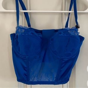 Royal blue corset top